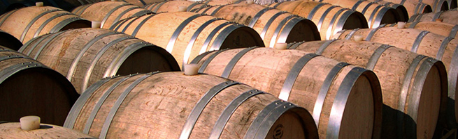 wine barrels